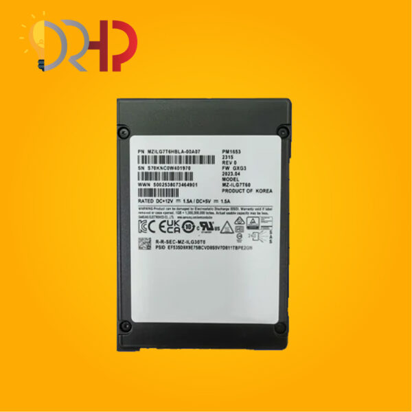 اس اس دی سرور Samsung PM1653 SAS 7.68TB