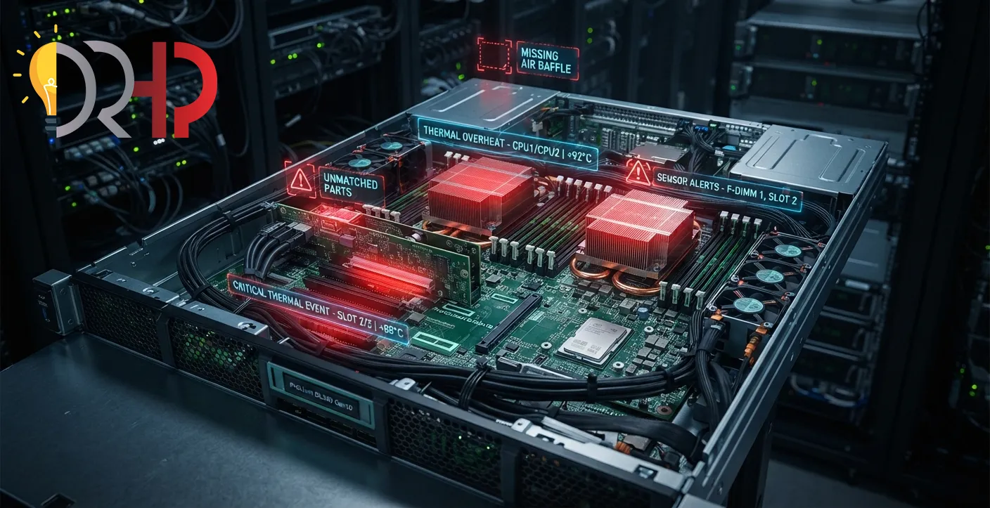 سرعت بالا فنهای سرور HP