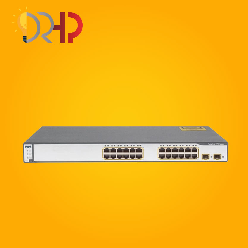 خرید و قیمت سوئیچ شبکه سیسکو 24 پورت WS-C3750-24TS-E مدیریتی - دکتر اچ پی