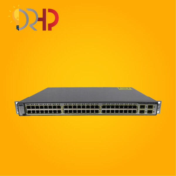 خرید و قیمت سوئیچ سیسکو 48 پورت مدیریتی PoE لایه 3 مدل WS-C3750-48PS-E | گارانتی دکتر اچ پی