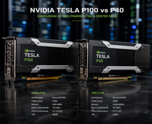 تفاوت کارت گرافیک NVIDIA Tesla P100 و NVIDIA Tesla P40