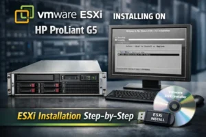 نصب ESXi روی سرور HP G5